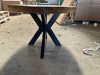 Mahom 180x100 3d poot mangohout eetkamertafel - afbeelding 7 van  11