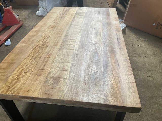 Mahom 180x100 upoot mangohout eetkamertafel - afbeelding 3 van  11