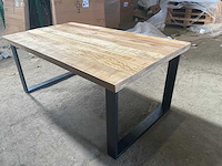 Mahom 180x100 upoot mangohout eetkamertafel - afbeelding 4 van  11