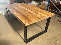 Mahom 180x100 upoot mangohout eetkamertafel - afbeelding 9 van  11