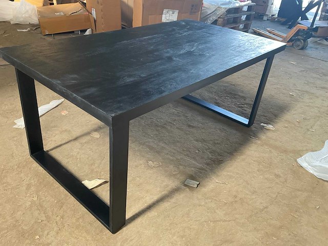 Mahom 180x100 upoot mangohout eetkamertafel - afbeelding 3 van  10
