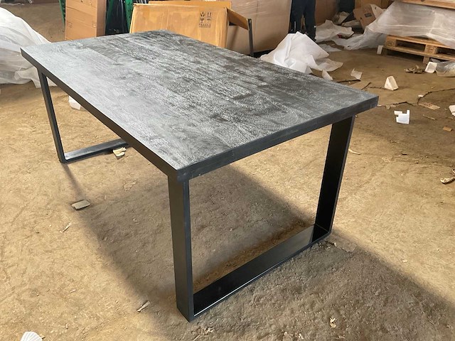 Mahom 180x100 upoot mangohout eetkamertafel - afbeelding 4 van  10