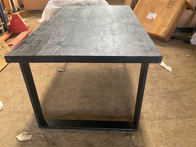 Mahom 180x100 upoot mangohout eetkamertafel - afbeelding 5 van  10