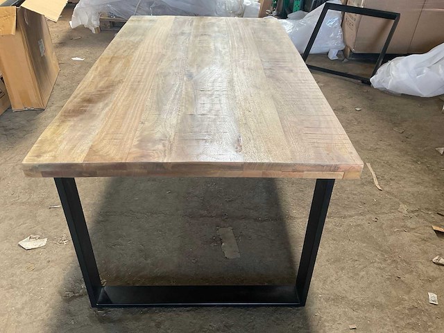 Mahom 180x100 upoot mangohout eetkamertafel - afbeelding 3 van  8