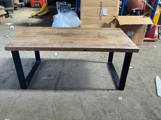 Mahom 180x100 upoot mangohout eetkamertafel - afbeelding 5 van  8