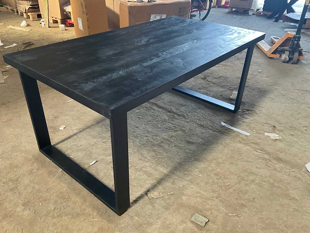 Mahom 180x100 upoot mangohout eetkamertafel - afbeelding 2 van  8