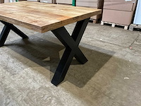 Mahom 180x100 xpoot mangohout eetkamertafel - afbeelding 12 van  12