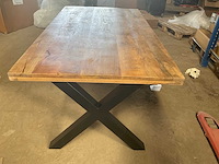 Mahom 180x100 xpoot mangohout eetkamertafel - afbeelding 3 van  8