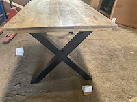 Mahom 180x100 xpoot mangohout eetkamertafel - afbeelding 8 van  8