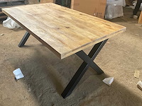 Mahom 180x100 xpoot mangohout eetkamertafel - afbeelding 6 van  8