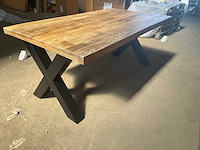 Mahom 180x100 xpoot mangohout eetkamertafel - afbeelding 2 van  8