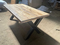 Mahom 180x100 xpoot mangohout eetkamertafel - afbeelding 5 van  8