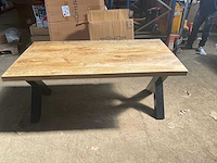 Mahom 180x100 xpoot mangohout eetkamertafel - afbeelding 7 van  8