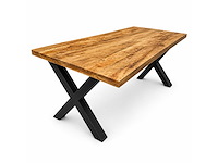 Mahom 180x100 xpoot mangohout eetkamertafel - afbeelding 1 van  8