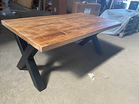 Mahom 180x100 xpoot mangohout eetkamertafel - afbeelding 2 van  8