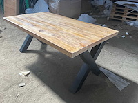 Mahom 180x100 xpoot mangohout eetkamertafel - afbeelding 3 van  8