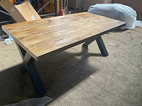 Mahom 180x100 xpoot mangohout eetkamertafel - afbeelding 5 van  8