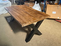 Mahom 180x100 xpoot mangohout eetkamertafel - afbeelding 7 van  8