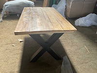 Mahom 180x100 xpoot mangohout eetkamertafel - afbeelding 2 van  4