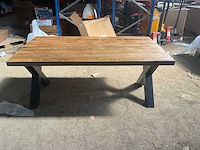 Mahom 180x100 xpoot mangohout eetkamertafel - afbeelding 3 van  4