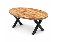 Mahom 180x100 xpoot mangohout eetkamertafel - afbeelding 1 van  6