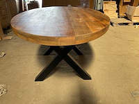 Mahom 180x100 xpoot mangohout eetkamertafel - afbeelding 6 van  6