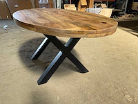 Mahom 180x100 xpoot mangohout eetkamertafel - afbeelding 3 van  4