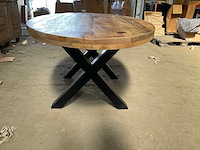 Mahom 180x100 xpoot mangohout eetkamertafel - afbeelding 4 van  4