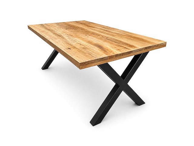 Mahom 180x100 xpoot mangohout eetkamertafel - afbeelding 1 van  9