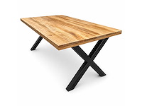 Mahom 180x100 xpoot mangohout eetkamertafel - afbeelding 1 van  9