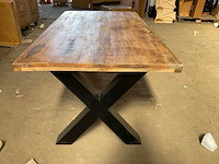 Mahom 180x100 xpoot mangohout eetkamertafel - afbeelding 7 van  9