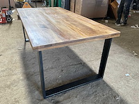 Mahom 200x100 upoot mangohout eetkamertafel - afbeelding 2 van  8