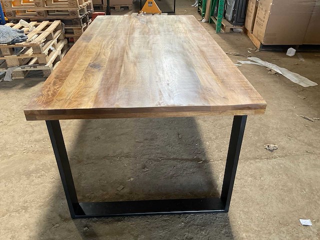 Mahom 200x100 upoot mangohout eetkamertafel - afbeelding 3 van  8