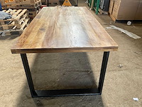 Mahom 200x100 upoot mangohout eetkamertafel - afbeelding 3 van  8