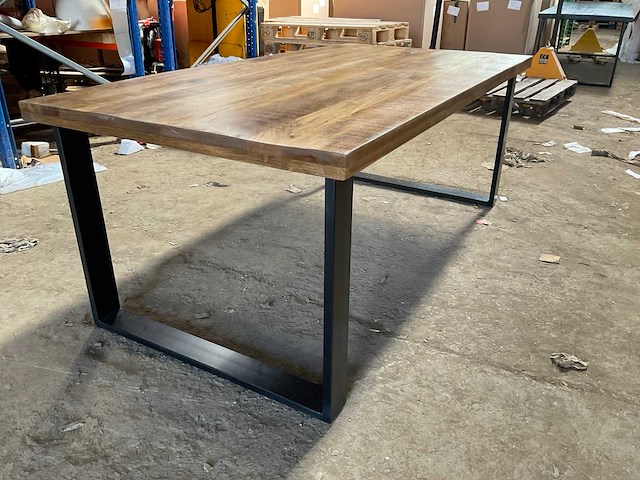 Mahom 200x100 upoot mangohout eetkamertafel - afbeelding 5 van  8
