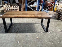 Mahom 200x100 upoot mangohout eetkamertafel - afbeelding 6 van  8