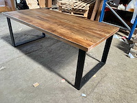 Mahom 200x100 upoot mangohout eetkamertafel - afbeelding 7 van  8