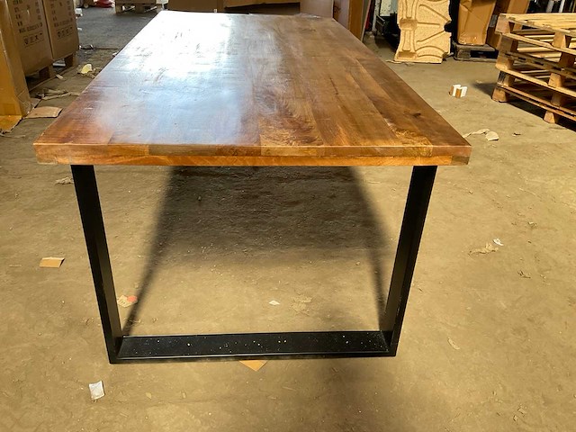 Mahom 200x100 upoot mangohout eetkamertafel - afbeelding 8 van  8