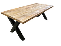 Mahom 200x100 xpoot mangohout eetkamertafel - afbeelding 1 van  11