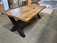 Mahom 200x100 xpoot mangohout eetkamertafel - afbeelding 4 van  11