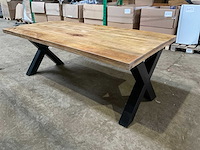 Mahom 200x100 xpoot mangohout eetkamertafel - afbeelding 6 van  11