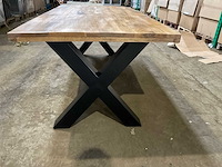 Mahom 200x100 xpoot mangohout eetkamertafel - afbeelding 7 van  11