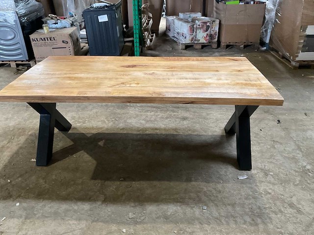 Mahom 200x100 xpoot mangohout eetkamertafel - afbeelding 10 van  11