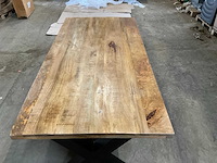 Mahom 200x100 xpoot mangohout eetkamertafel - afbeelding 1 van  4