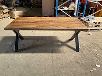 Mahom 200x100 xpoot mangohout eetkamertafel - afbeelding 3 van  5