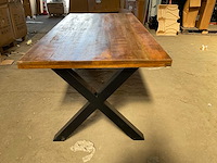 Mahom 200x100 xpoot mangohout eetkamertafel - afbeelding 4 van  5
