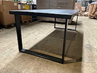 Mahom 240x100 upoot mangohout eetkamertafel - afbeelding 7 van  11