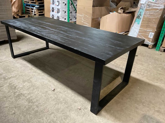Mahom 240x100 upoot mangohout eetkamertafel - afbeelding 6 van  13