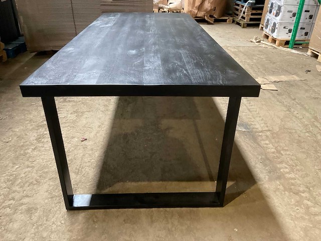 Mahom 240x100 upoot mangohout eetkamertafel - afbeelding 7 van  13