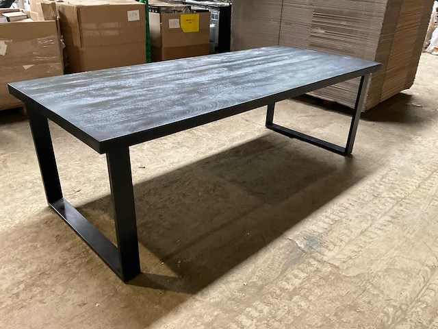 Mahom 240x100 upoot mangohout eetkamertafel - afbeelding 9 van  13